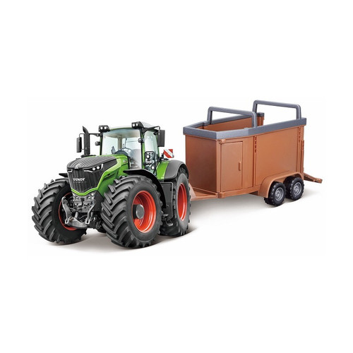 Bburago Fendt Tractor+Livestock Trail