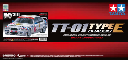 Tamiya 1/10 BMW 318i STW (TT-01E) R/C Plastic Car Kit