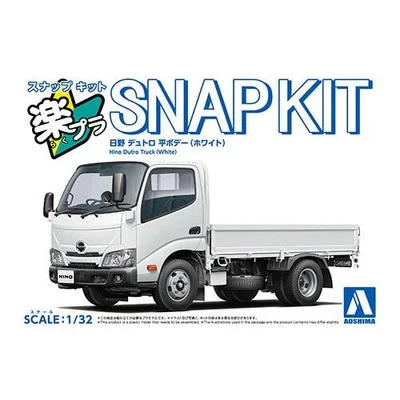 Aoshima 1:32 Snap Hino Dutro Truck White Plastic Model Kit
