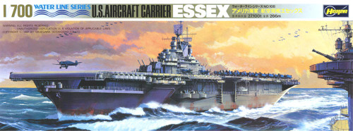 Hasegawa 1:700 U.S. Aircraft Carrier 'Essex' Plastic Mosel Kit