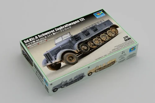 Trumpeter 1:72 Sd.Kfz.8 Schwerer Zugkraftwagen 12t Plastic Model Kit