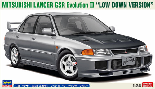 Hasegawa 1:24 Mitubishi Lancer GSR Evolution III Low Down Version [Limited Edition] Plastic Model Kit