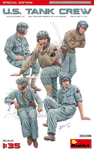 Mini Art 1:35 U.S. Tank Crew Special Edition Plastic Model Kit