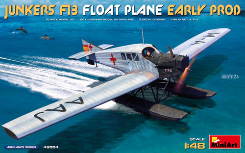 Mini Art  1:48 Junkers F13 Float Plane Early Production Plastic Model Kit
