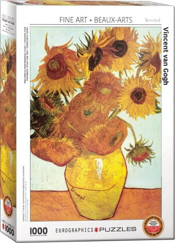 Eurographics - Twelve Sunflowers by Vincent Van Gogh,  1000pc Puzzle
