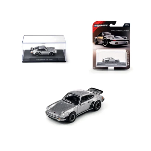 Majorette 1:64 1975 Porsche 930 Turbo Silver Metal Diecast Model
