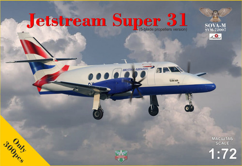 Sova-M 1:72 Jetstream Super 31 (5 Blade Propeller Version) Plastic Model Kit