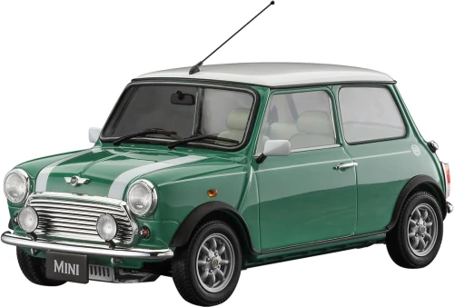 Hasegawa 1:24 1997 Mini Cooper Heritage Collection Almond Green Plastic Model Kit