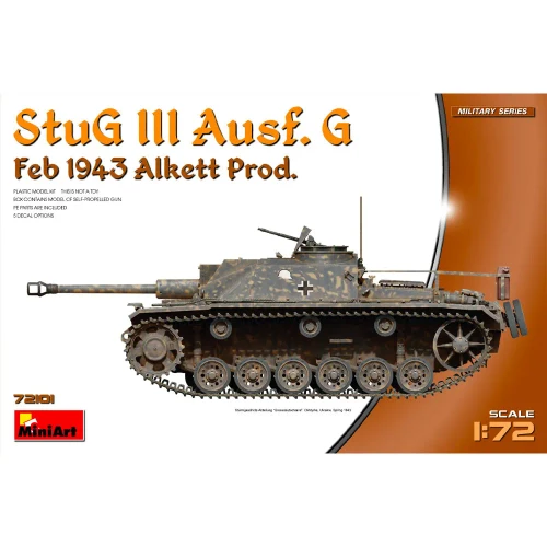 Mini Art 1:72 StuG III Ausf. G Feb 1943 Alkett Production Plastic Model Kit