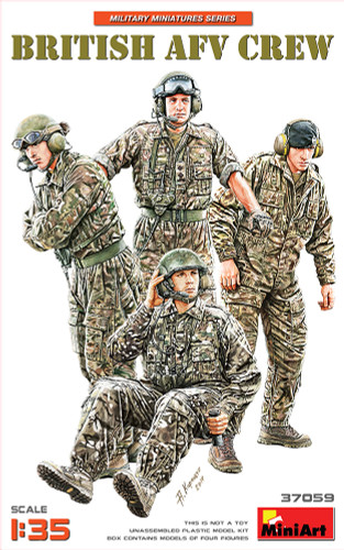 Mini Art 1:35 British AFV Crew Plastic Model Kit