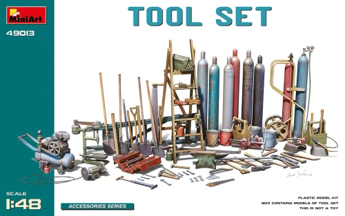 Mini Art 1:48 Tool Set Plastic Model Kit