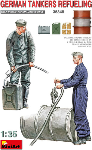 Mini Art 1:35 German Tankers Refueling Plastic Model Kit