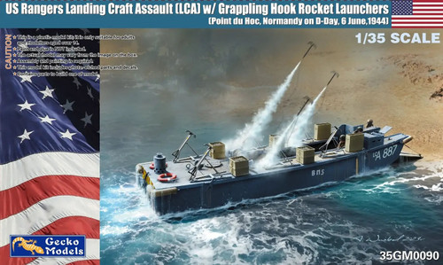 Gecko Models 1:35 U.S. Rangers Landing Craft Assault (LCA) Plastic Model Kit