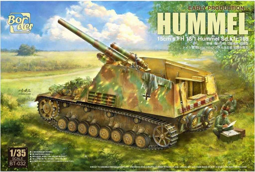 Border Model 1:35 Hummel 15cm s.FH 18/1 Sd. Kfz.165 Early Production Plastic Model Kit
