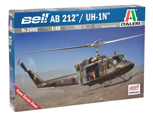 Italeri 1:48 Bell AB 212 / UH 1N Helicopter Plastic Model Kit