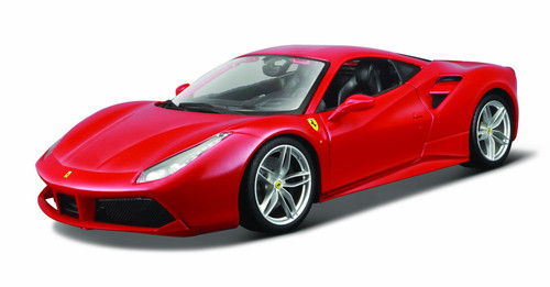 Bburago 1:18 Ferrari 488 GTB Race & Play Diecast Model