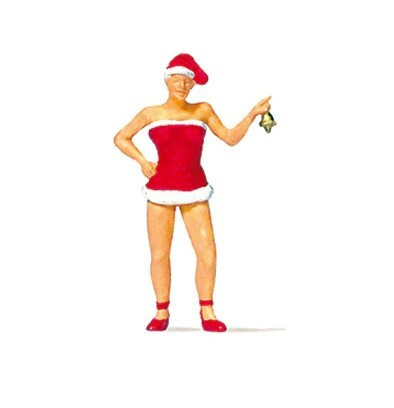 Preiser HO Christmas Girl with bell Figure