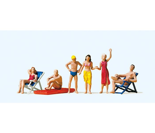 Preiser HO At The Beach Figure Set