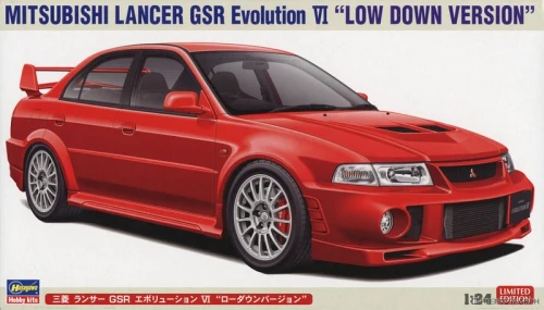 Hasegawa 1:24 Mitsubishi Lancer GSR Evolution VI ''Low Down Version''Plastic Model Kit