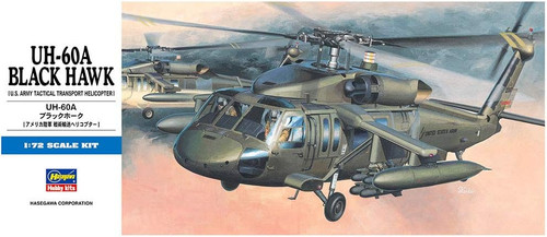 Hasegawa 1:72 UH60A Black Hawk Helicopter Plastic Model Kit