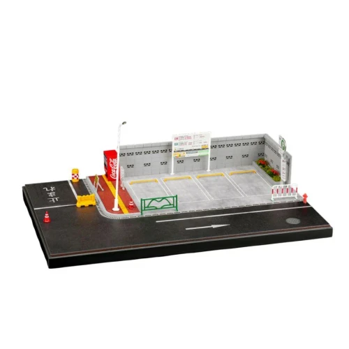 SCJ 1:64 Japanese Parking Lot Miniature Diorama