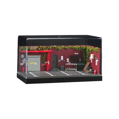 SCJ 1:64 Street View in Front of Old Warehouse Miniature Diorama