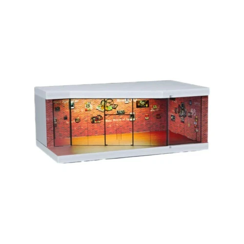 SCJ 1:64 Red Brick Exhibition Hall Miniature Diorama
