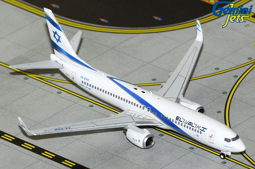 GeminiJets 1:400 Boeing 737-800 El Al Israel Airlines 4X-EKK Diecast Model