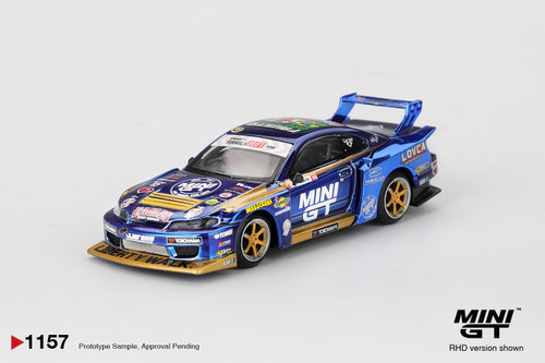Mini GT 1:64 Nissan Silvia (S15) LB-Super Silhouette #555 Diecast Model