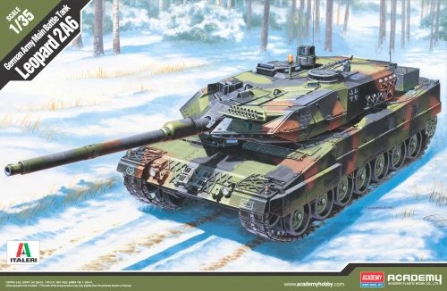 Academy 1:35 German Army MBT Leopard 2A6 Plastic Model Kit