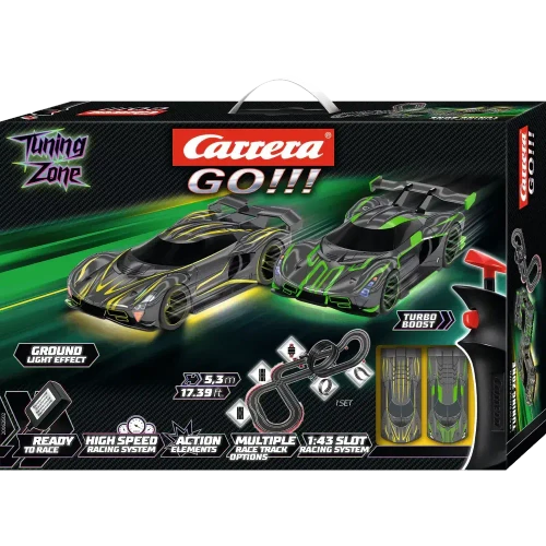 Carrera GO!!! 1:43 Tuning Zone 5.3m Slot Car Set