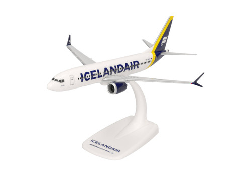 Herpa 1:200 Icelandair Yellow Tail Stipe ''Látrabjarg''  Boeing 737 Max 8 Plastic Model Kit