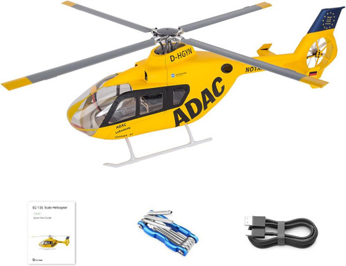 Flywing Eurocopter EC-135 GPS RC Helicopter  - Yellow ADAC RTF