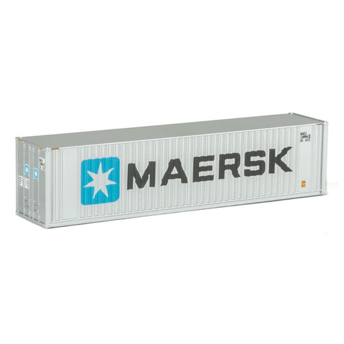 Walthers N 40' Hi Cube Shipping Container - Maersk - Ribbed Side