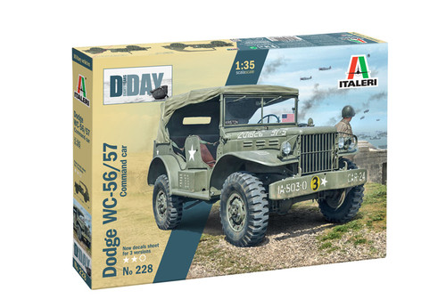 Italeri 1:35 Dodge WC-56/57 Command Car Plastic Model Kit