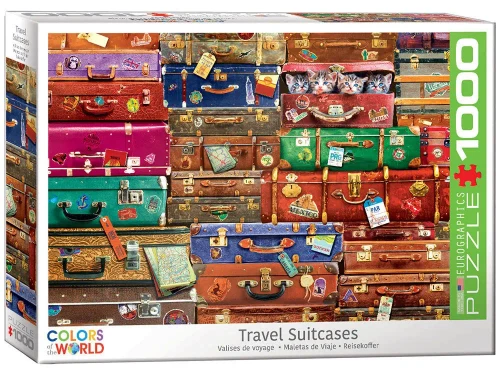 Eurographics Travel Suitcases 1000pc Puzzle