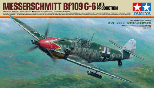 Tamiya 1:48 Messerschmitt BF109 G-6 Late Production Plastic Model Kit