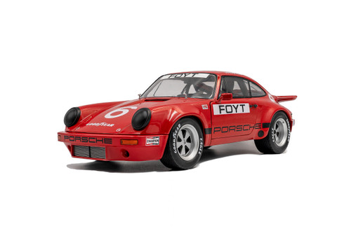 Solido 1:18 Porsche 911 Red #6 - IROC Daytona 1974 - Diecast Model