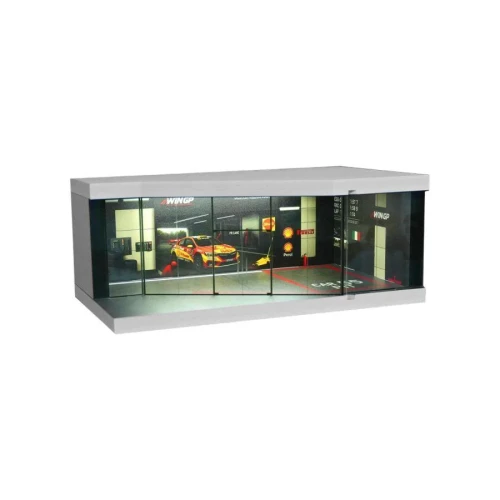 SCJ 1:64 Racing Repair Showroom Miniature Scene