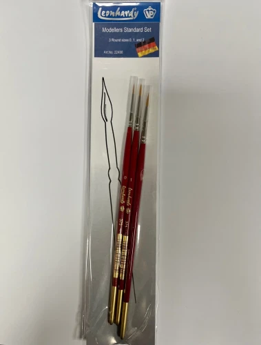 Leonhardy 3-piece Modellers Finishing Brush Set