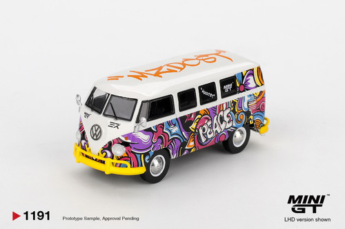 Mini GT 1:64 Volkswagen T1 Microbus Mizu Design Diecast Model