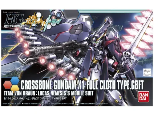 Bandai 1:144 HGBF Crossbone Gundam X1 Full Cloth Type.GBFT Plastic Kit