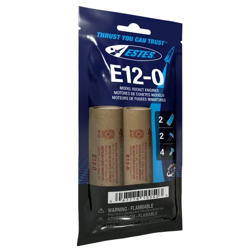 Estes E12-0 Model Rocket Engines (2 pcs)