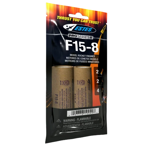 Estes F15-8 Model Rocket Engines (29 mm)