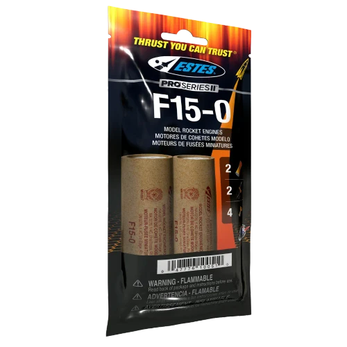 Estes F15-0 Model Rocket Engines (29 mm)