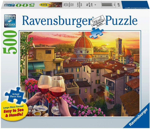 Ravensburger Cozy Wine Terrace 500pc Puzzle