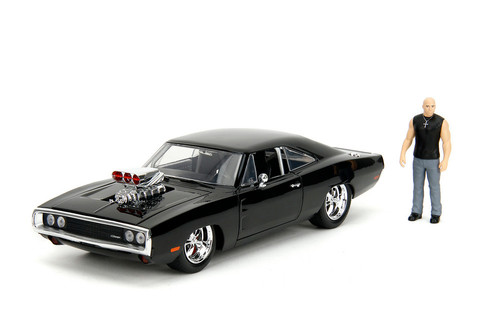 Jada 1:24 Fast & Furious 1970 Dodge Charger with Dom Diecast Model Car