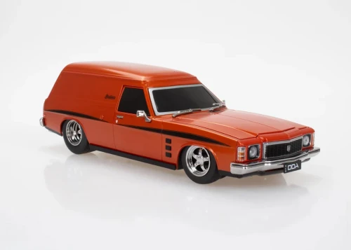 DDA Collectibles 1:24 HJ Panelvan Metallic Orange Spectra Rides Plastic Light Up  Model