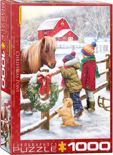 Eurographics Christmas Pony 1000pc Puzzle