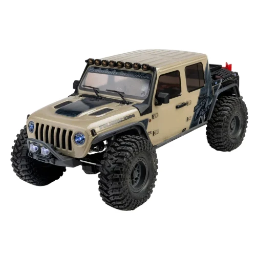 Axial 1/10 SCX10 III Motobilt Valyrian Jeep JT Gladiator RC Rock Crawler 4X4 RTR Tan